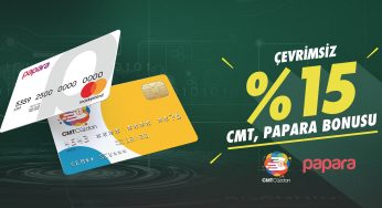 Betpark %15 Çevrimsiz CMT – Papara Bonusu