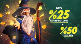 Betpark %25 Anlık Casino Kayıp Bonusu