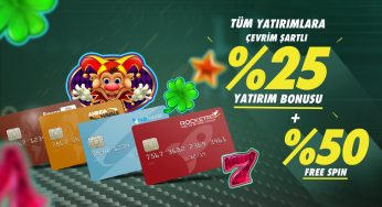 Betpark Çevrim Şartlı %20 Yatırım Bonusu + %50 FREESPIN